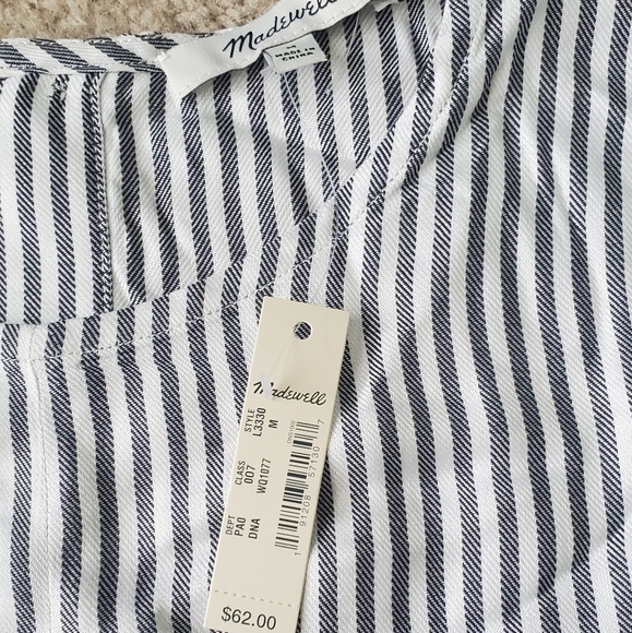 NWT Madewell Tie Front Top - Picture 3 of 5